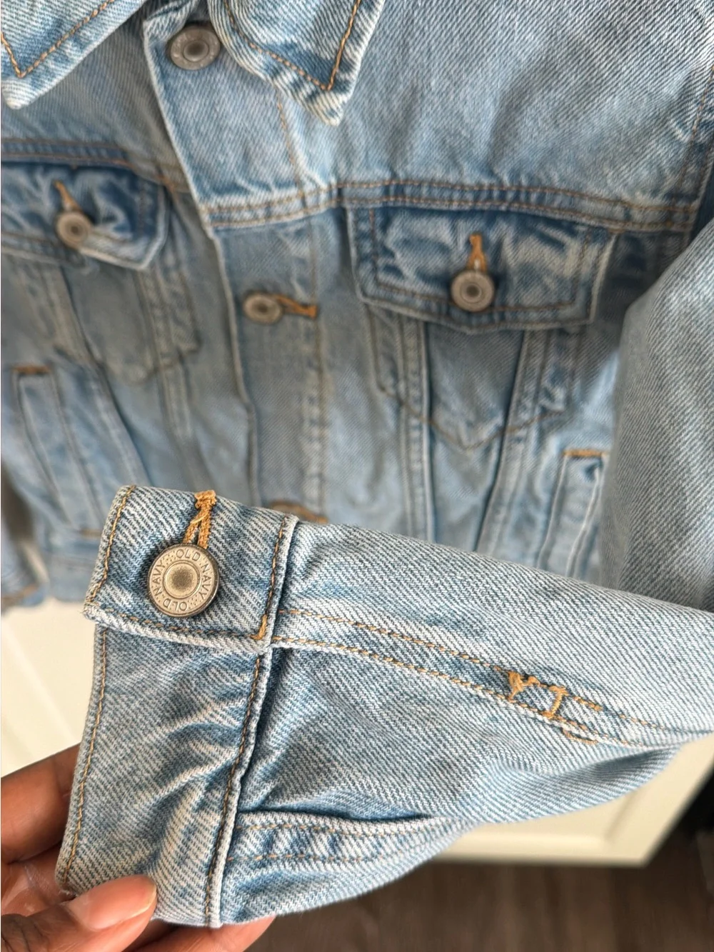 Old Navy Light Wash Denim Jean Jacket for Kids